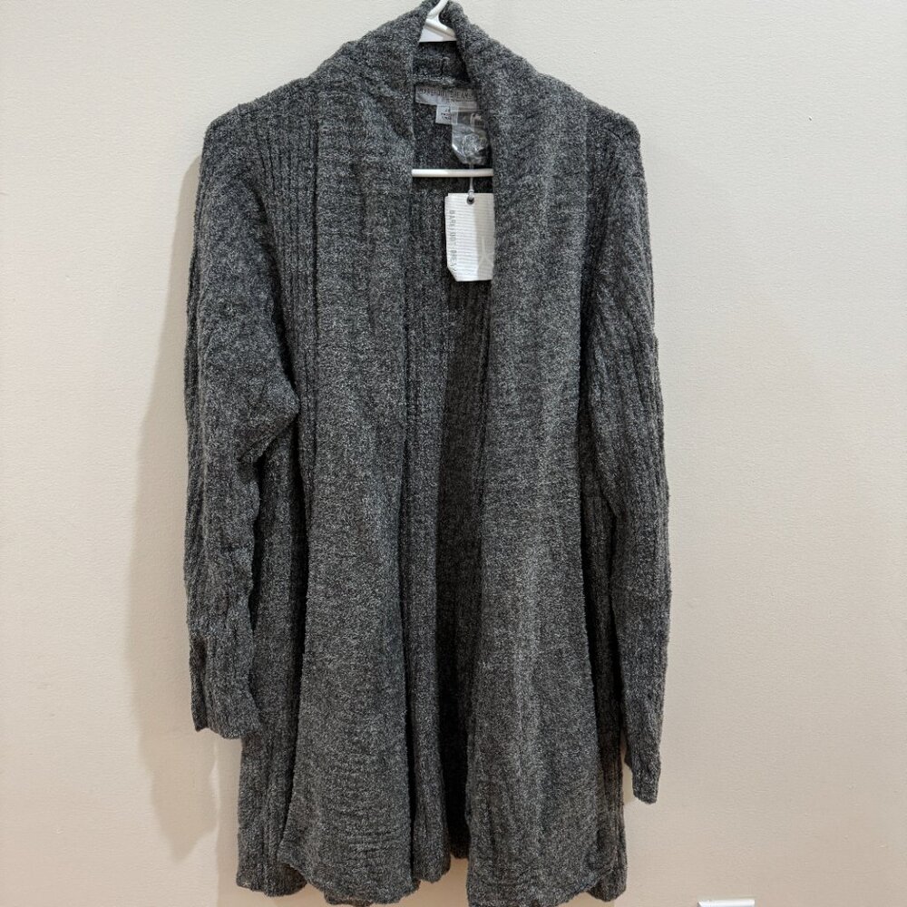 NWT Barefoot Dreams CozyChic Lite Montecito Cardi-HE Loden/Carbon 2XL